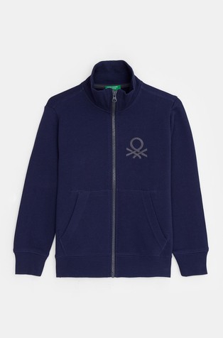 Bombažna jopa z zadrgo