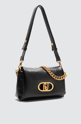 LIU JO LaPuffy shoulder bag in faux-leather Black 2
