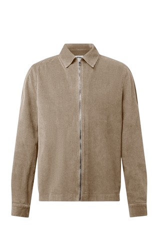 Regular fit overshirt in cotton corduroy