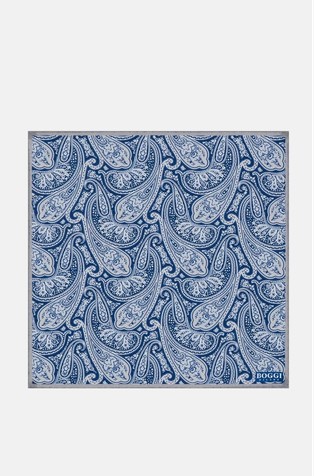 Paisley Design Wool Pocket Square