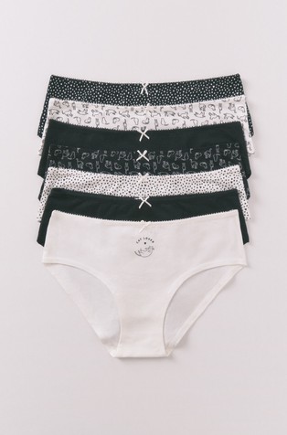 Pack of 7 Cotton Brazilian panties