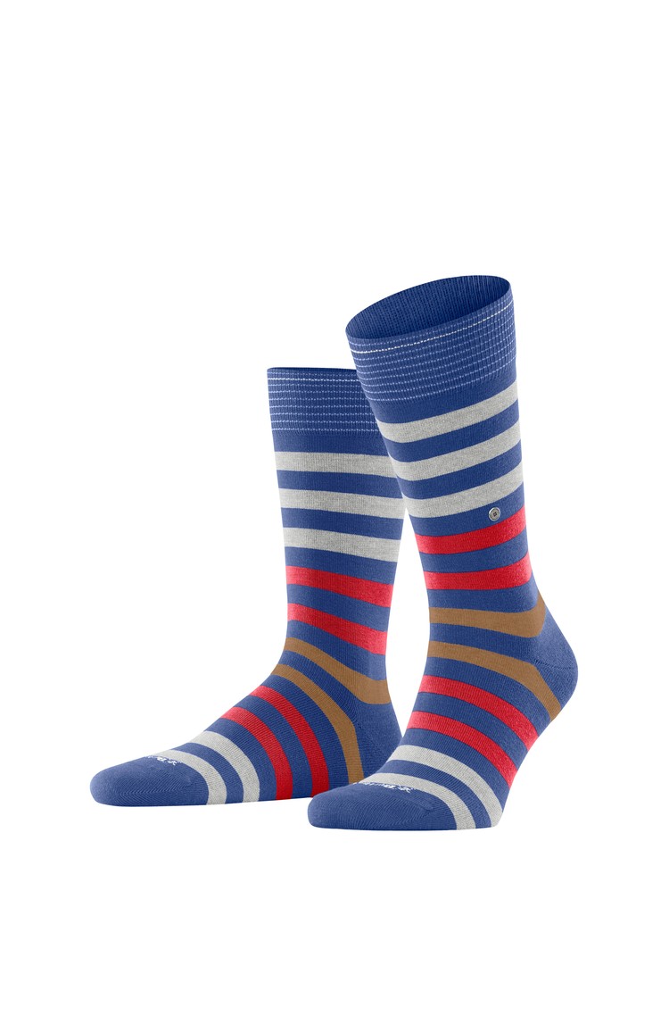 BURLINGTON Blackpool Men Socks Deep Blue / Multi 