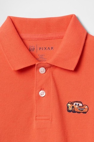 GAP babyGap | Disney piké polo majica za malčke Oranžna - Blood Orange 622 3