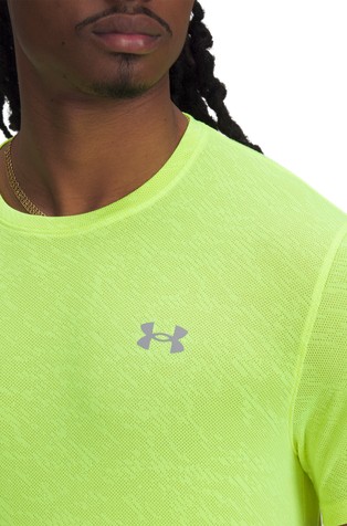 UNDER ARMOUR Launch tekaška majica s kamuflažnim vzorcem Rumena - High Vis Yellow / Reflective 3