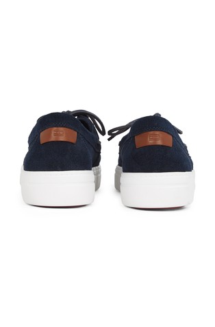 TOMMY HILFIGER Hibridni loafer čevlji iz semiša Modra - Dark Blue 3