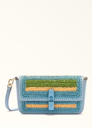 Small Raffia-effect Crossbody