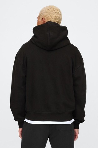 GAP Gap logo moški pulover s kapuco Črna - True Black 2