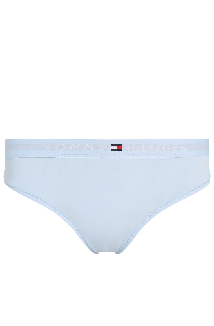 TOMMY HILFIGER Tangice z logo pasom Modra - Light Blue 