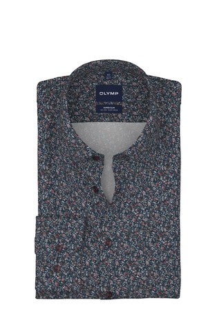 No. Six super slim fit srajca s cvetličnim vzorcem
