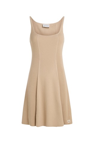 Ribbed sleeveless dress