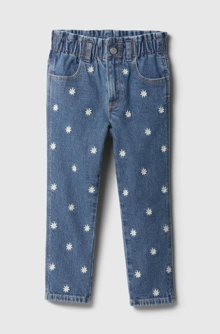 babyGap Embroidered Paperbag Mom Jeans