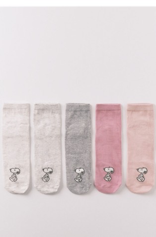 Snoopy 5-pack short socks