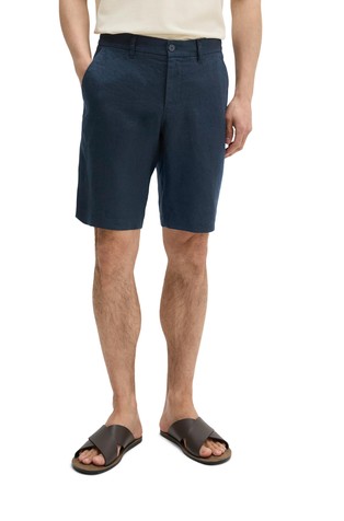 Regular fit linen chino shorts