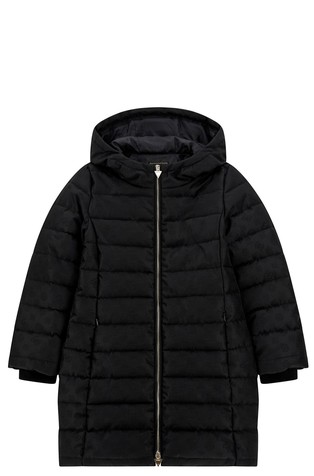 4G Peony Logo Puffer Jacket With Hood