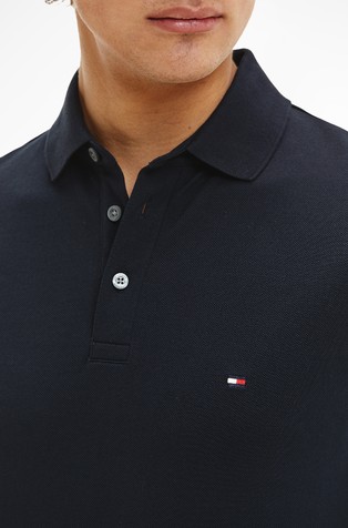 TOMMY HILFIGER 1985 slim fit polo majica Modra - Dark Blue 3