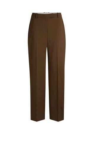 Straight cut trousers in virgin wool