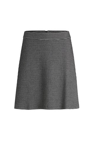 Mini skirt with houndstooth jacquard