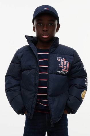 Varsity logo relaxed fit prešita bunda iz ripstop tkanine