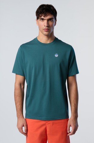 T-shirt with logo patch