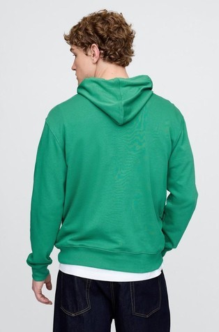 GAP Gap logo moški pulover s kapuco Zelena - Irish Clover 3