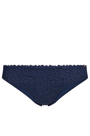 SKINY Every day in lace leaves bikini spodnje hlačke Modra - Dark Blue 4