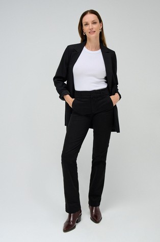SALSA JEANS Secret push-in ravne chino hlače Črna - Black 4