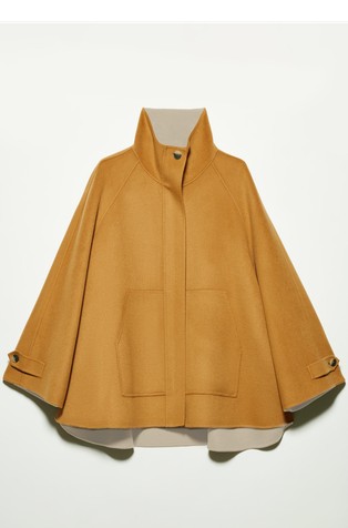 Flared wool jacket