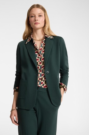 Suknjič z enorednim zapenjanjem iz viskozne mešanice