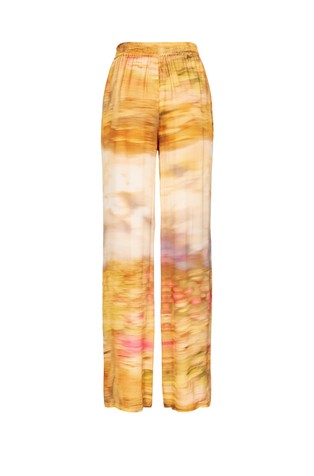 PINKO Relaxed fit abstract-print trousers in viscose Multi 3