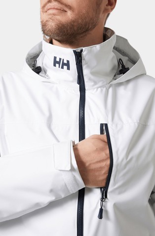 HELLY HANSEN Crew 2.0 jadralska jakna s kapuco Bela - White 4