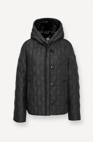 Prešita vodoodbojna jakna s kapuco