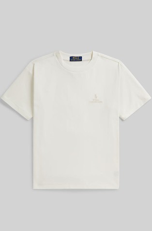 Oversized fit bombažna logo majica s kratkimi rokavi