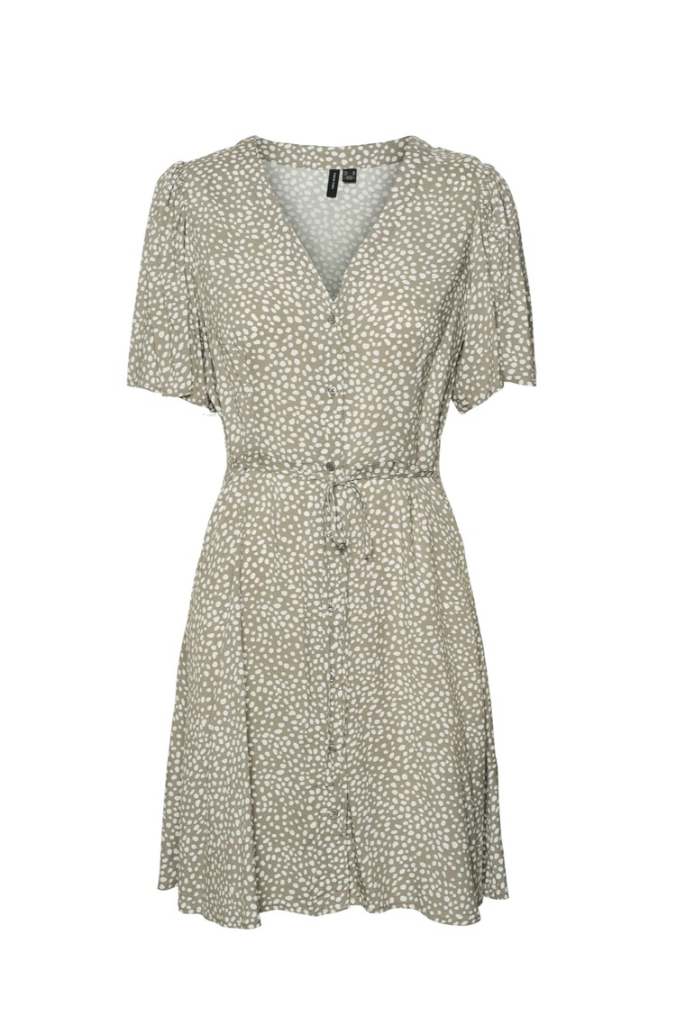 VERO MODA VMALBA patterned viscose dress Laurel Oak 