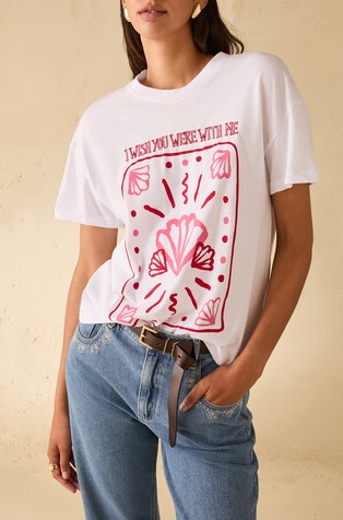 Cotton T-shirt with embroidery