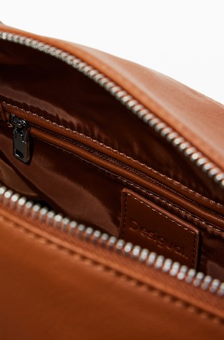 DESIGUAL Handbag with pockets Brown 5