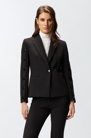 Suknjič z gumbi na rokavih