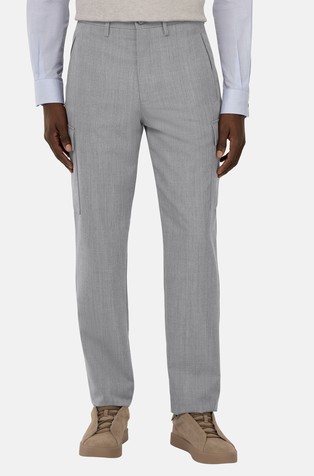 Cargo trousers in technical wool