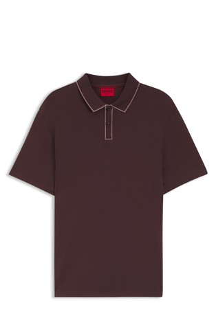 Polo majica iz bombažnega jerseya s kontrastnimi obrobami