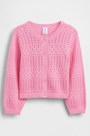 Baby & Toddler Pointelle Cardigan Sweater