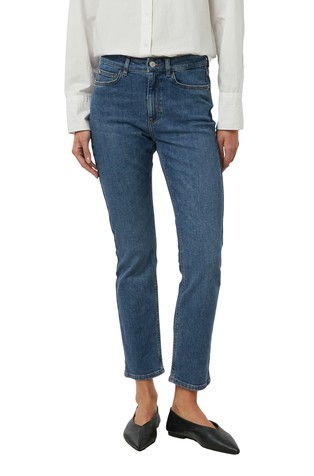 Slim fit jeans hlače s spranim videzom