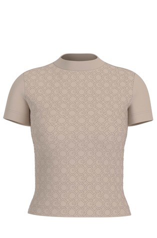All-over rhinestone logo T-shirt