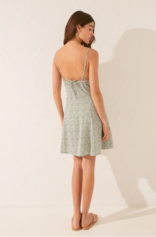 WOMEN'SECRET Floral mini short dress from viscose Multi 2