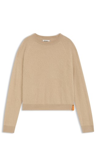 BOSS x Steiff pleten pulover iz kašmirja in deviške volne