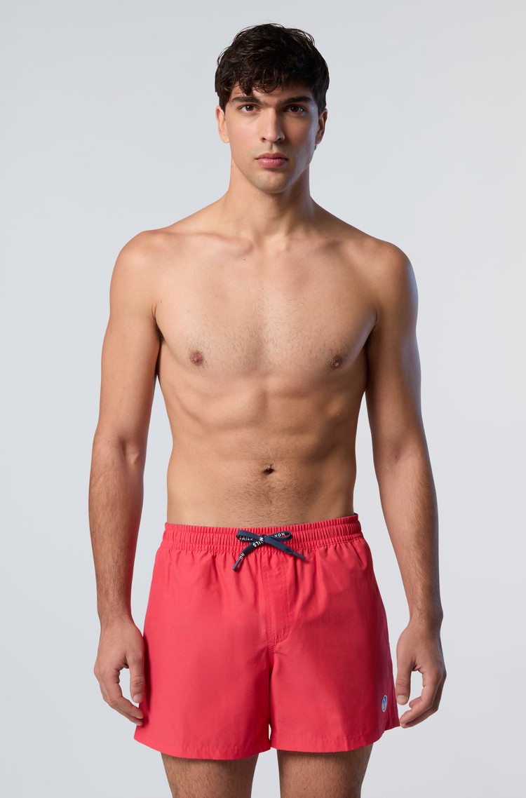 NORTH SAILS Swim shorts with logo patch Geranium 