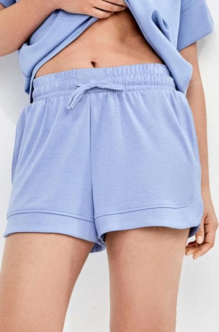 Viscose-blend shorts
