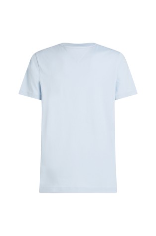 TOMMY HILFIGER Majica z vezenim TH monogramom Modra - Light Blue 6