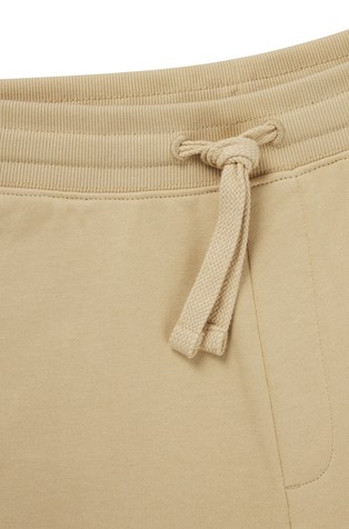 HUGO BOSS Bombažna logo trenirka s frotirano notranjostjo Bež - Open Beige 2