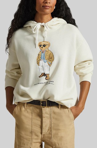 Polo Bear pulover s kapuco in flisirano notranjostjo