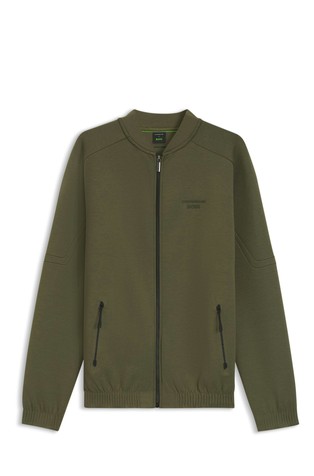 Porsche x BOSS zip-up sweatshirt with embossed logo