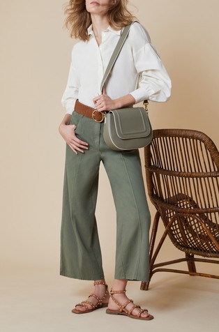 PENNYBLACK Taffeta shirt with belt Ivory 3